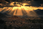 Divine Light over the Hidden Vale - landscape nature painting | Draw Tools