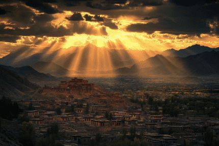 Divine Light over the Hidden Vale