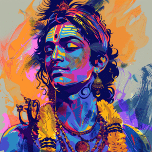 Prismatic Mahadeva - divine art painting