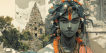 Temple Sentinel Echo of Antiquity - divine spiritual art painting | Draw Tools