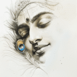 Pencil Sketch of Krishna