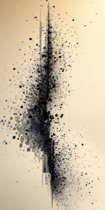 Fragmented Axis - abstract art painting | Draw Tools