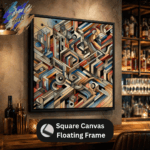 Draw Tools square painting canvas wrap - buy art online at DrawTools.Shop