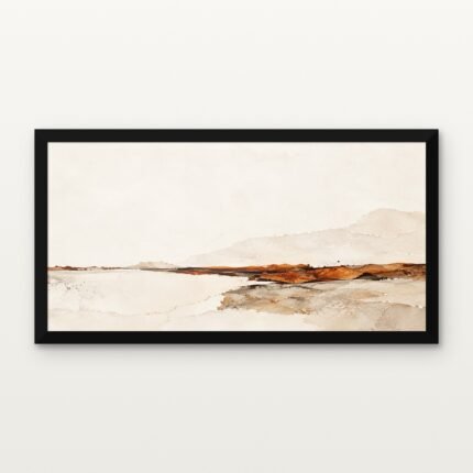 Between Earth & Air 01 in Black Classic Frame with Matt paper & Protective Coating - DrawTools
