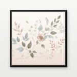 Handcrafted Blush of Whispering Branches Floating Canvas Wall Painting - Ready to Hang Botanical Art | DrawTools