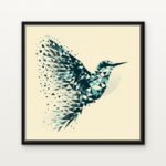 Handcrafted Celestial Flight Floating Canvas Wall Painting - Ready to Hang Abstract Art | DrawTools