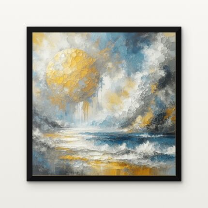 Celestial Harvest in Black Classic Frame with Matt paper & Protective Coating - DrawTools