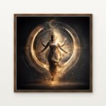 Chandraghanta (Awakening) in Brown Floating Frame on a Canvas Print - DrawTools