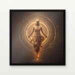 Chandraghanta-Awakening-II in Black Classic Frame with Matt paper & Protective Coating - DrawTools