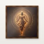 Chandraghanta-Awakening-II in Brown Classic Frame with Matt paper & Protective Coating - DrawTools
