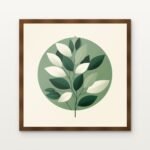 Circle of Verdant Spirits Framed Wall Art in Warm Walnut Classic Frame - Premium art for home decor | DrawTools