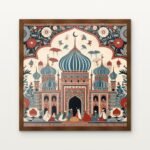 Citadel of Celestial Harmony Framed Wall Art in Warm Walnut Classic Frame - Premium art for home decor | DrawTools