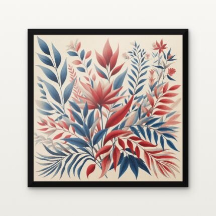 Crimson Grove Awakening in Black Classic Frame with Matt paper & Protective Coating - DrawTools