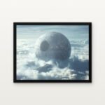Buy Death Star Painting Star wars Canvas Painting Online - Black Classic Glazed Frame | DrawTools
