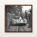 Echoes of Speed Framed Wall Art in Warm Walnut Classic Frame - Premium art for home decor | DrawTools