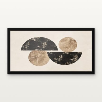 Equilibrium in Black Classic Frame with Matt paper & Protective Coating - DrawTools