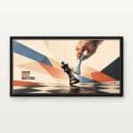 Every Move Matters 01 in Black Floating Frame on a Canvas Print - DrawTools