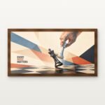 Every Move Matters 01 in Brown Classic Frame with Matt paper & Protective Coating - DrawTools