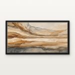Expansion of Oxide Field 01 in Black Floating Frame on a Canvas Print - DrawTools