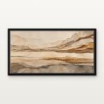 Expansion of Oxide Field 02 in Black Floating Frame on a Canvas Print - DrawTools