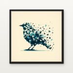 Handcrafted Feathers of Infinity Floating Canvas Wall Painting - Ready to Hang Abstract Art | DrawTools