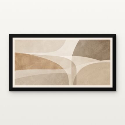 Fields in Motion 02 in Black Classic Frame with Matt paper & Protective Coating - DrawTools