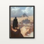 Handcrafted Force of the Sand Reaches Floating Canvas Wall Painting - Ready to Hang Star wars Art | DrawTools