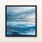 Buy Glacial Drift II Abstract Canvas Painting Online - Black Classic Glazed Frame | DrawTools