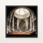 Handcrafted Hall of the Celestial Vault Floating Canvas Wall Painting - Ready to Hang Star wars Art | DrawTools