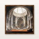 Hall of the Celestial Vault Framed Wall Art in Warm Walnut Classic Frame - Premium art for home decor | DrawTools