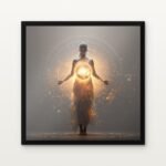 Kushmanda (Cosmic Creator) in Black Classic Frame with Matt paper & Protective Coating - DrawTools