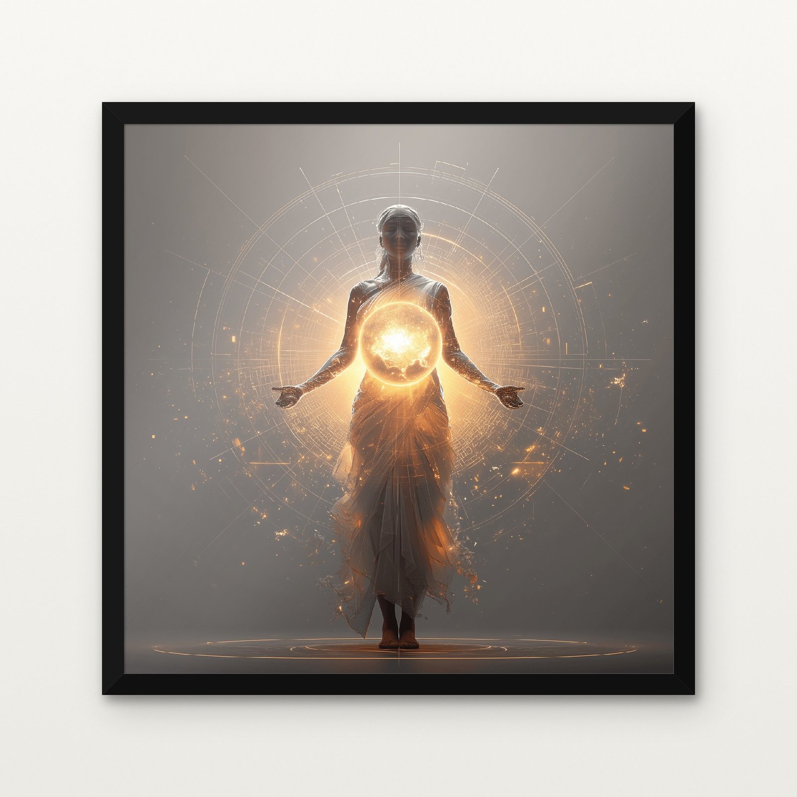 Kushmanda (Cosmic Creator) – Black Classic Frame with Matt paper & Protective Coating Kushmanda (Cosmic Creator) in Black Classic Frame with Matt paper & Protective Coating - DrawTools