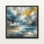 Handcrafted Mistborn Symphony Floating Canvas Wall Painting - Ready to Hang Abstract Art | DrawTools