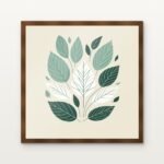 Nature's Emblem in Harmony Framed Wall Art in Warm Walnut Classic Frame - Premium art for home decor | DrawTools