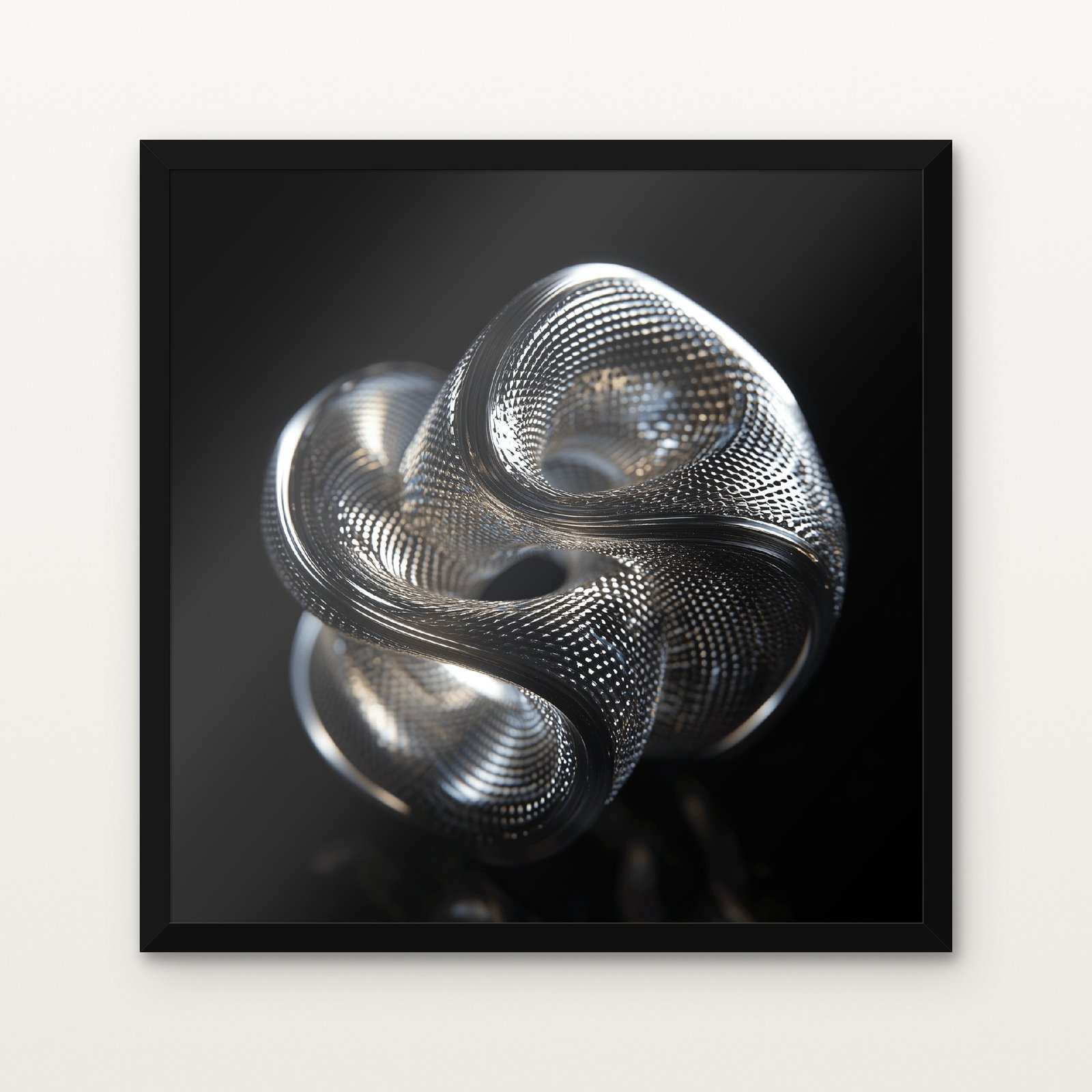 Orb of Interwoven Dimensions Natural Computation Canvas Painting - Black Classic Frame | DrawTools Buy Orb of Interwoven Dimensions Natural Computation Canvas Painting Online - Black Classic Glazed Frame | DrawTools