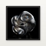 Handcrafted Orb of Interwoven Dimensions Floating Canvas Wall Painting - Ready to Hang Natural Computation Art | DrawTools