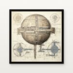 Buy Orbital Nexus of the High Council Star wars Canvas Painting Online - Black Classic Glazed Frame | DrawTools