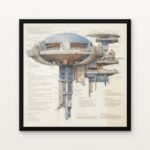 Buy Outpost of the Webbed Realms Star wars Canvas Painting Online - Black Classic Glazed Frame | DrawTools