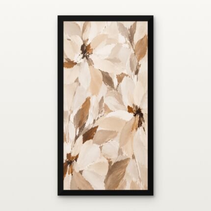 Petal Study 01 in Black Classic Frame with Matt paper & Protective Coating - DrawTools