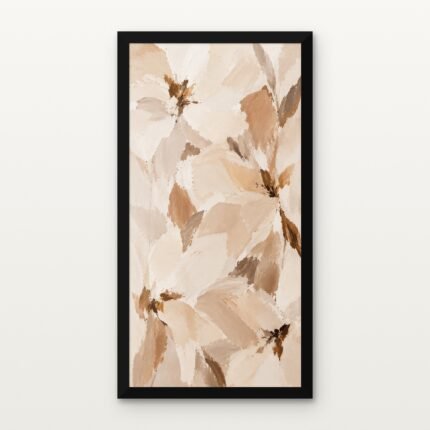Petal Study 02 in Black Classic Frame with Matt paper & Protective Coating - DrawTools