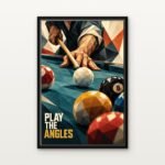 Play the Angles in Black Floating Frame on a Canvas Print - DrawTools