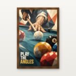 Play the Angles in Brown Classic Frame with Matt paper & Protective Coating - DrawTools