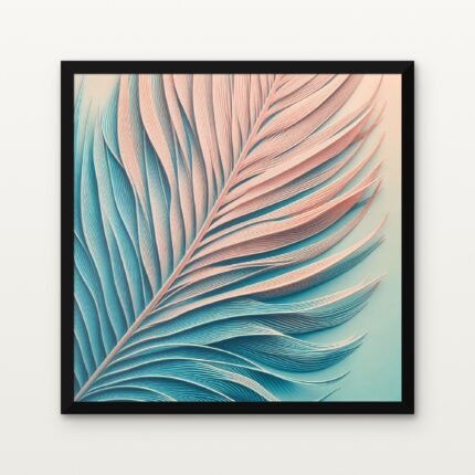 Plume of the Ocean Breeze in Black Classic Frame with Matt paper & Protective Coating - DrawTools