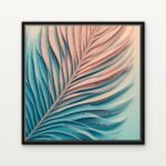 Handcrafted Plume of the Ocean Breeze Floating Canvas Wall Painting - Ready to Hang Botanical Art | DrawTools