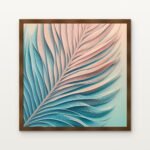 Plume of the Ocean Breeze Framed Wall Art in Warm Walnut Classic Frame - Premium art for home decor | DrawTools
