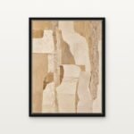 Quiet Strata 02 in Black Floating Frame on a Canvas Print - DrawTools
