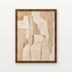Quiet Strata 02 in Brown Classic Frame with Matt paper & Protective Coating - DrawTools