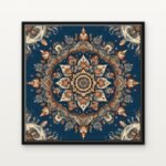 Handcrafted Radiance of the Infinite Mandala Floating Canvas Wall Painting - Ready to Hang Traditional Art | DrawTools