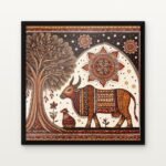 Buy Royal Bond Beneath the Tree of Time Traditional Canvas Painting Online - Black Classic Glazed Frame | DrawTools