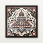 Buy Sanctuary of Sacred Geometry Traditional Canvas Painting Online - Black Classic Glazed Frame | DrawTools